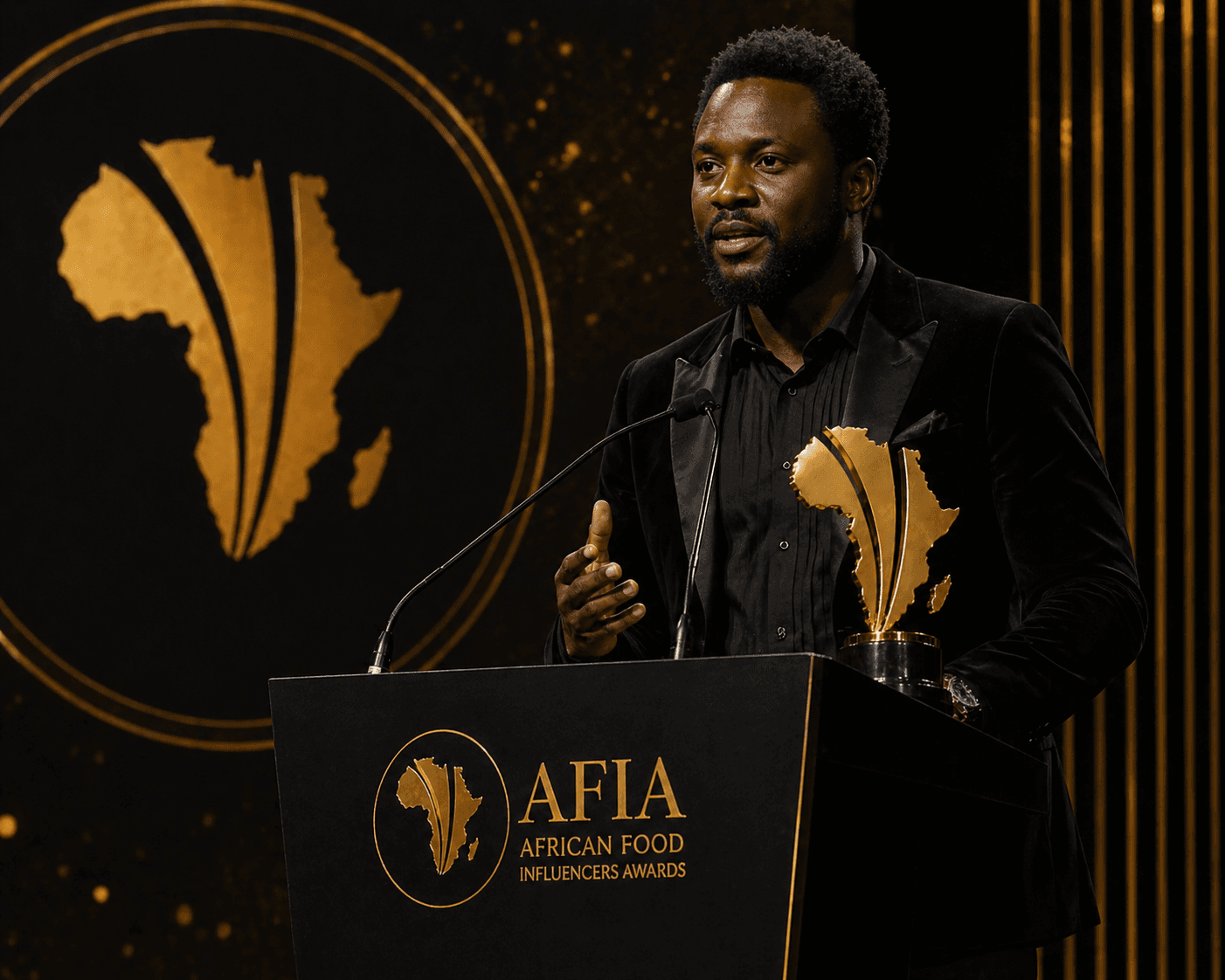 Speaker at the AFIA lectern